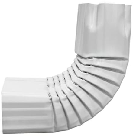 Regengoot bend 90° verlengstuk voor regenafvoeren 3x4" A-stijl