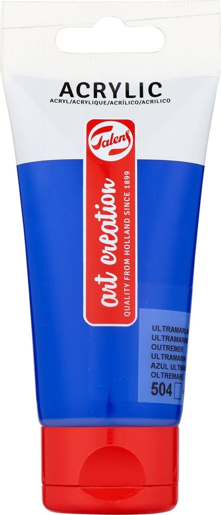 Acrylverf tac 504 ultramarijn tube 75ml | 3 stuks