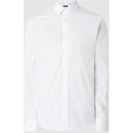 Slim fit zakelijk overhemd met stretch, model 'Robo'