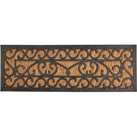 Esschert Design Deurmat 25 X 75 X 0,9 Cm Kokosvezel Bruin/zwart