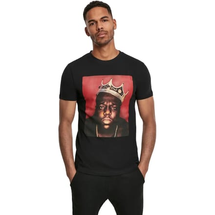 Merchcode - Notorious Big Crown Heren T-shirt - XS - Zwart