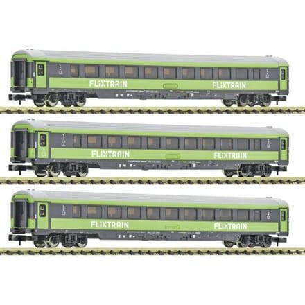 Fleischmann 6260086 N 3-delig Set 2: Personenrijtuig, FlixTrain