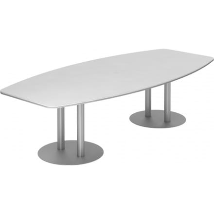 KARAT S 28 S - Karat Wit met voetstuk / Zilver 280 x 130