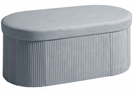 Homcom Opbergbank-Polyester-76L x 38B x 35H cm-Donkergrijs