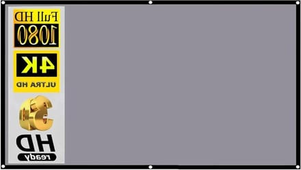 Projectiescherm - Draagbaar scherm - Films en presentaties - Anti-licht technologie - 30 inch diagonaal - Wit