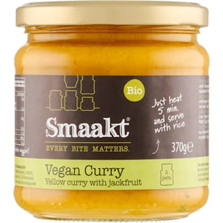 Vegan gele curry met jackfruit bio