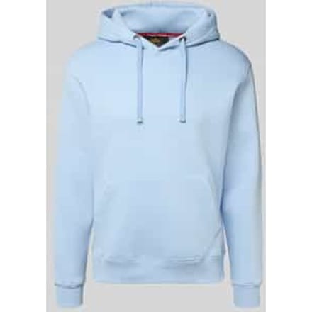 Hoodie met labelprint en kangoeroezak