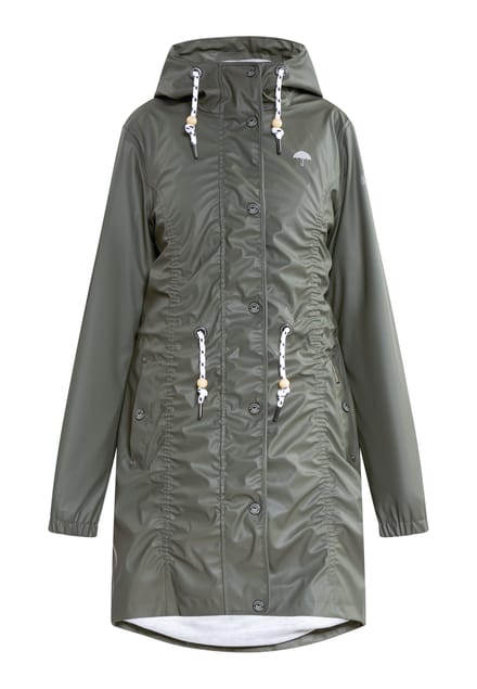 Schmuddelwedda Mackintosh bridgeport Dames olijf