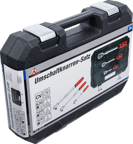 BGS Ratelsleutel-set - uittrekbaar - 1/4 - 3/8 - 1/2 - 3 delig