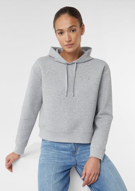 Comma  Sweatshirts Grey/black Taglia: 40 | Felpe con cappuccio Outlet | Donna | Grigio