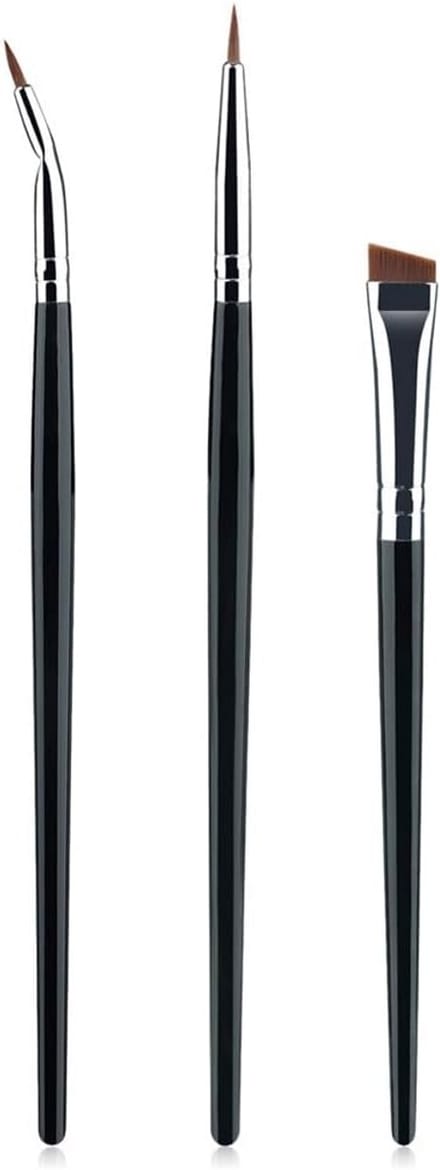 SolidKeus - Set van 3 Professionele Oogmake-upkwasten voor Perfecte Eyeliner