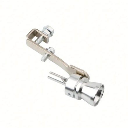 Voertuig Turbo Fluitje Voor Auto Uitlaatsysteem, Motorfiets Geluidssimulator one-size zilver
