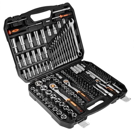 NEO - Dopsleutelset - 1/2", 3/8", 1/4" - 219 stuks - CrV