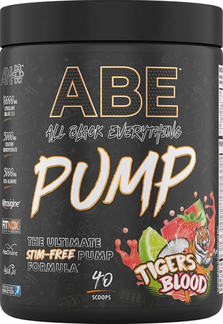 Applied Nutrition - ABE PUMP - ZERO STIM PRE-WORKOUT - 500g - Tigers Blood