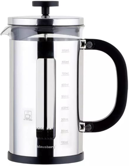 Klausberg KB7703 Piston Brewer 1L - Perfecte Koffie- en Theebereider