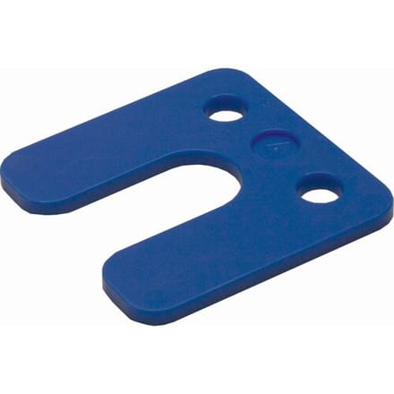 GB drukplaat met sleuf 4mm blauw (48 Stuks)