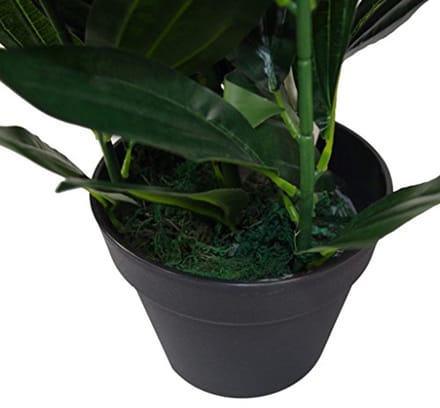 Realistische grote kunstplant met bladdesign - 70 cm hoog