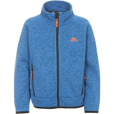 Trespass Childrens Boys Mario Full Zip Fleece Jacket (Blauwe mergel)