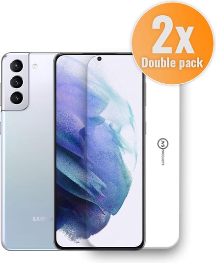 Double Pack - Screenprotector geschikt voor Samsung Galaxy S21 - Tempered Glass - Beschermglas - Glas - 2x Screenprotector - Transparant