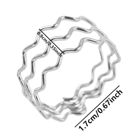JewelGalerie-Ringen-Drie Lagen-Zilver