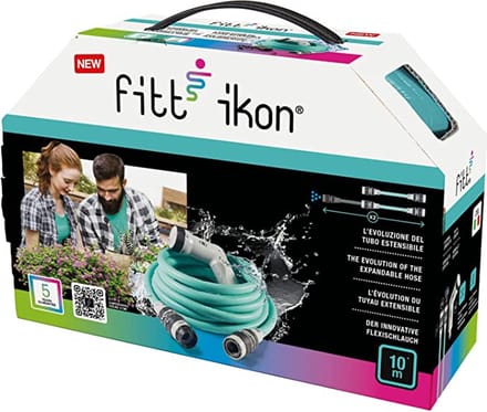 Fitt Ikon Uitzetbare Tuinslang - 10m - Aquamarijn