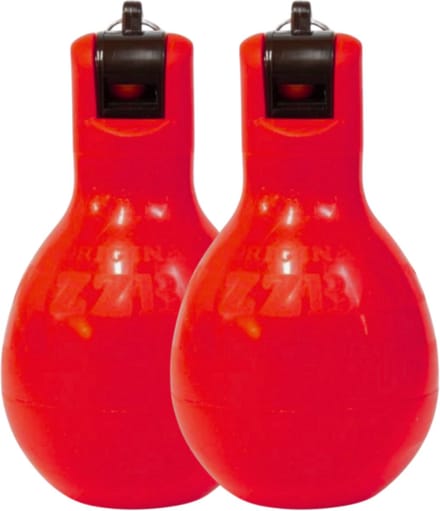 Handfluit - Knijpfluit Original Rood set van 2
