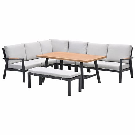 Garden Impressions Lissabon lounge dining set 6-delig - valley sand