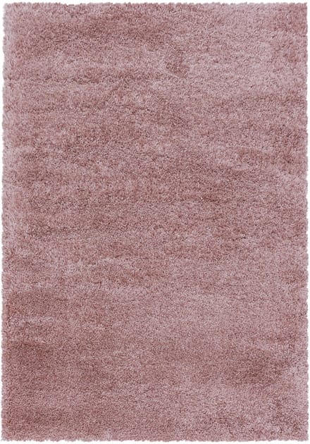 Extra hoogpolig shaggy vloerkleed Fluffy - roze - 80x150 cm