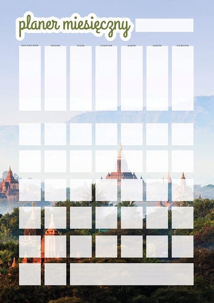 Wallvy - Maanplanner - 30x42cm - Drooguitwisbaar