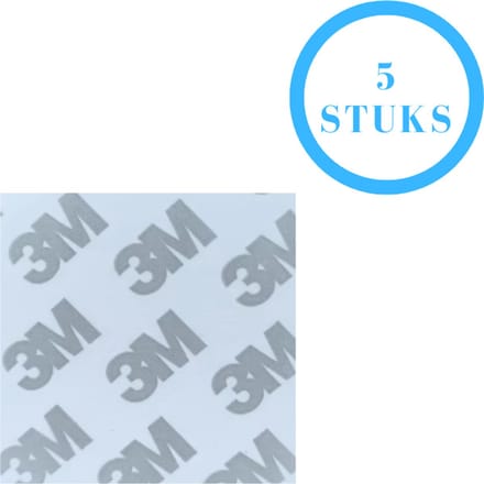 3M Plakstrips Vierkant - Dubbelzijdig Tape - Plakstrips Dubbelzijdig - 3M Tape - 5 CM - 5 Pack - Lichte Objecten