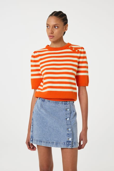 Fabienne Chapot Stine Pullover Tangerine Maat: S | Sweaters Outlet | Dames | Oranje