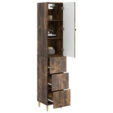 vidaXL - Kast - Set - 2 - st - Bewerkt - hout