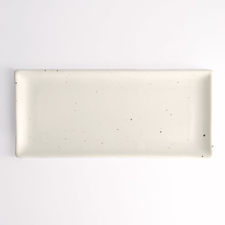 Tokyo Design Studio - Kohiki White Matte Rechthoekig Bord - Wit - 28,5 x 12,5 cm