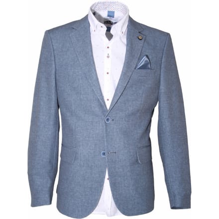 Carter & Davis - Casual colbert - Heren - 52 - Blauw - Polyester - 2628-1428
