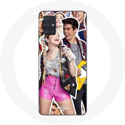 Coque pour Samsung Galaxy A71 Poursuis Tes Rêves Mía Cáceres et Álvaro Paz