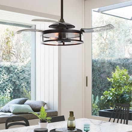 Beacon Lighting Plafondventilator Fanaway Classic licht zwart geruisloos