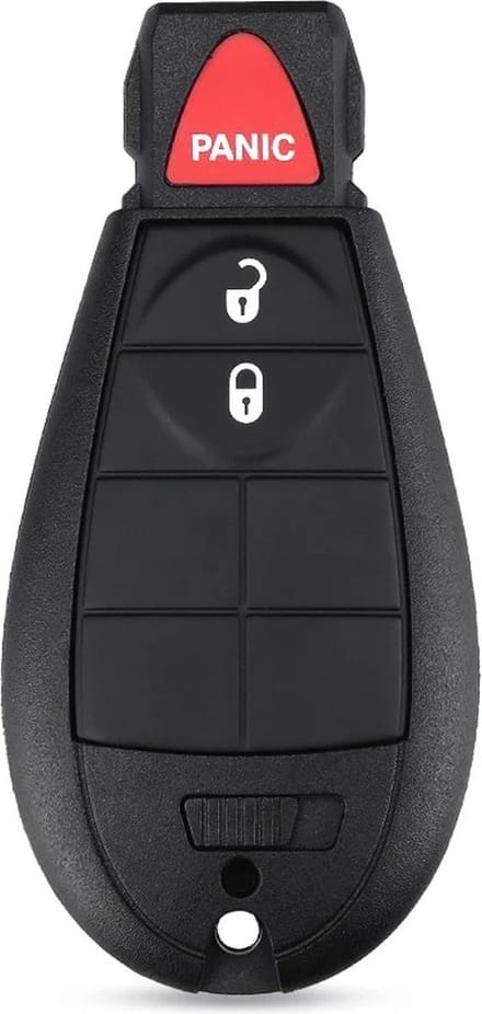 XEOD Autosleutelbehuizing - sleutelbehuizing auto - sleutel - Autosleutel / Geschikt voor: Dodge 2 knops & panic knop