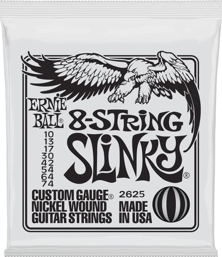Ernie Ball EB2625 8-String Slinky Guitar 8-Strings 10-74 - Elektrische gitaarsnaren