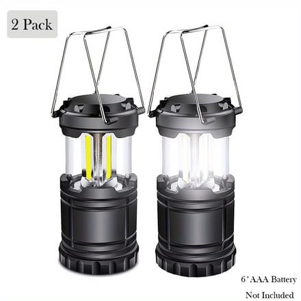 Livé® 2x LED COB Camping Lantaarn – Draagbare Batterijverlichting