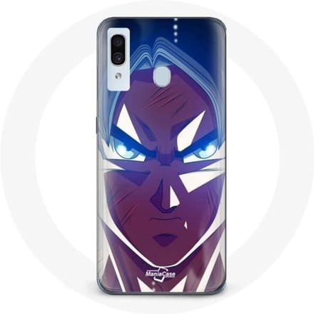 Coque pour Samsung Galaxy A20 Dragon Ball Goku Visage énervé