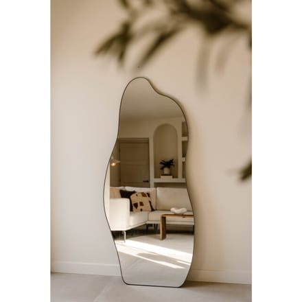 Indore Home Wave Organische Wandspiegel - 180 x 80 cm - Brons