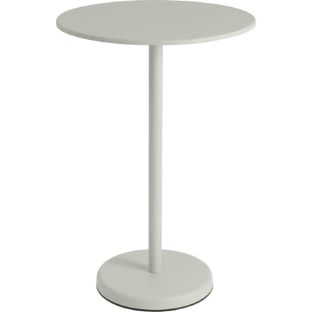 Muuto Linear Steel Tafel rond - grijs - Hoogte 105 cm