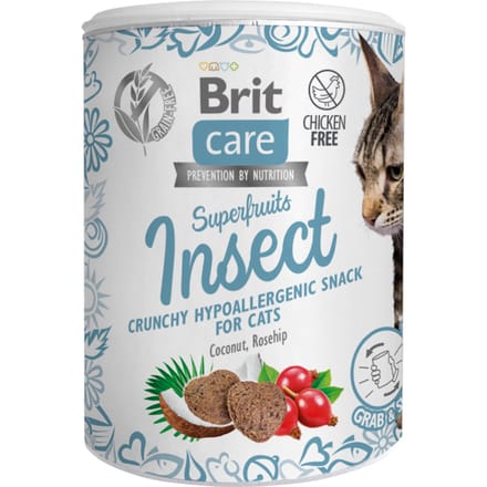 100g Brit Care Cat Snack Superfruits & Insecten Kattensnacks