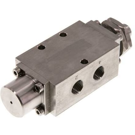 5/2 G1/4 '' Nokbediend Ventiel RVS -0.95-12bar/-13.2-168psi
