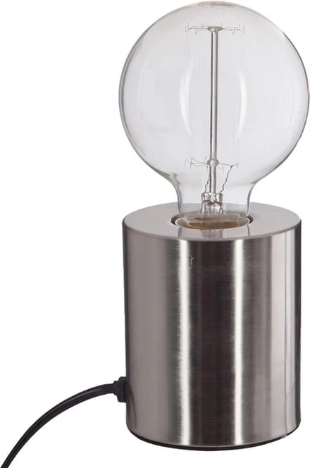 Atmosphera Tafellamp Saba - metaal - zilver - D9 x H10 cm - Leeslampje - Designlamp