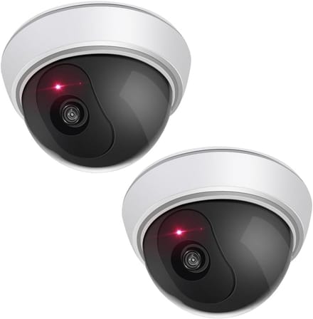 Dummy Camera met Rood LED Licht - Set van 2 voor Videobewaking en Warenbeveiliging