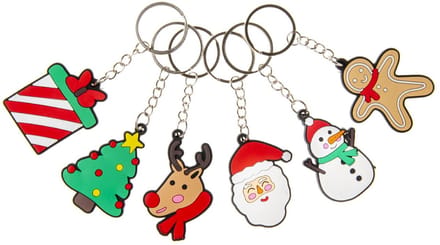 Duckiez Sleutelhanger Kerstmis - 48 stuks