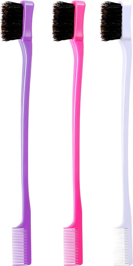 Guardian Beauty Edge Control Borstel- en Kamset - 3-delig - Haarstylingtools voor Randjes en Gladstrijken