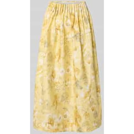 high waist midirok van lyocellmix model 'LEMON'