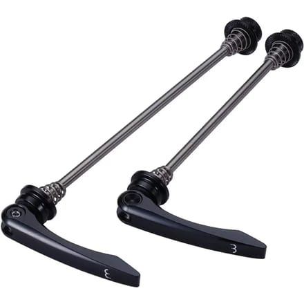 BBB Cycling Quick Release Set LightBlock - Lichtgewicht Snelspanners Fiets Voor- en Achterwiel - Titanium - 100mm 130mm - BQR-11